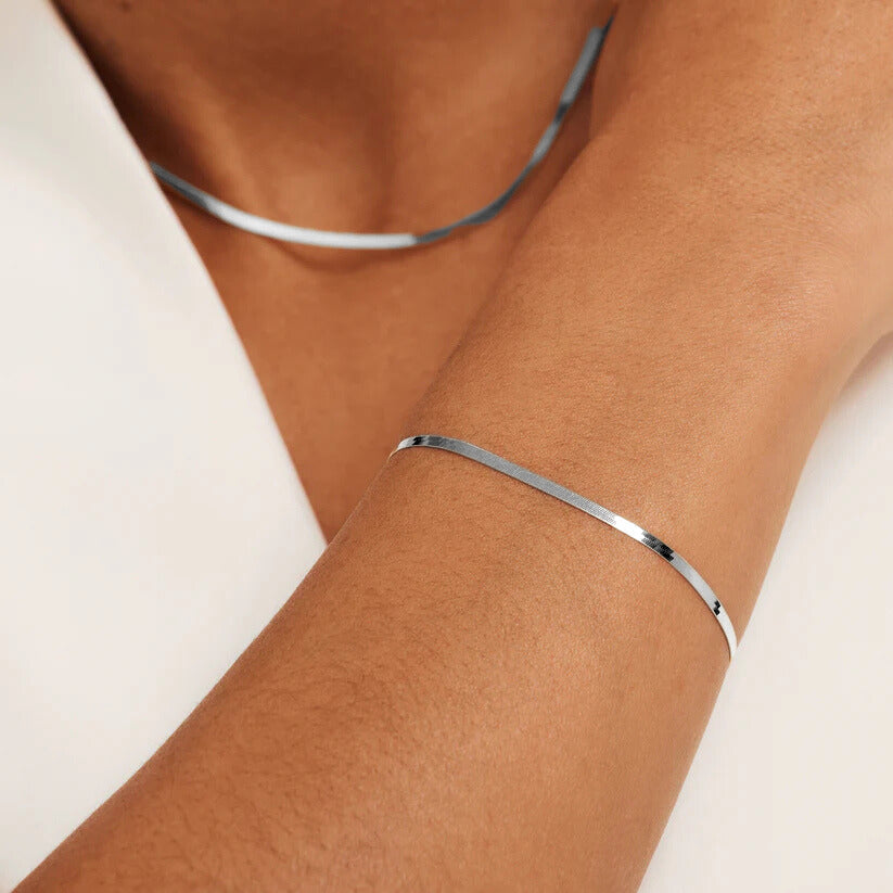 Bracelet Soleil Serpent en Argent