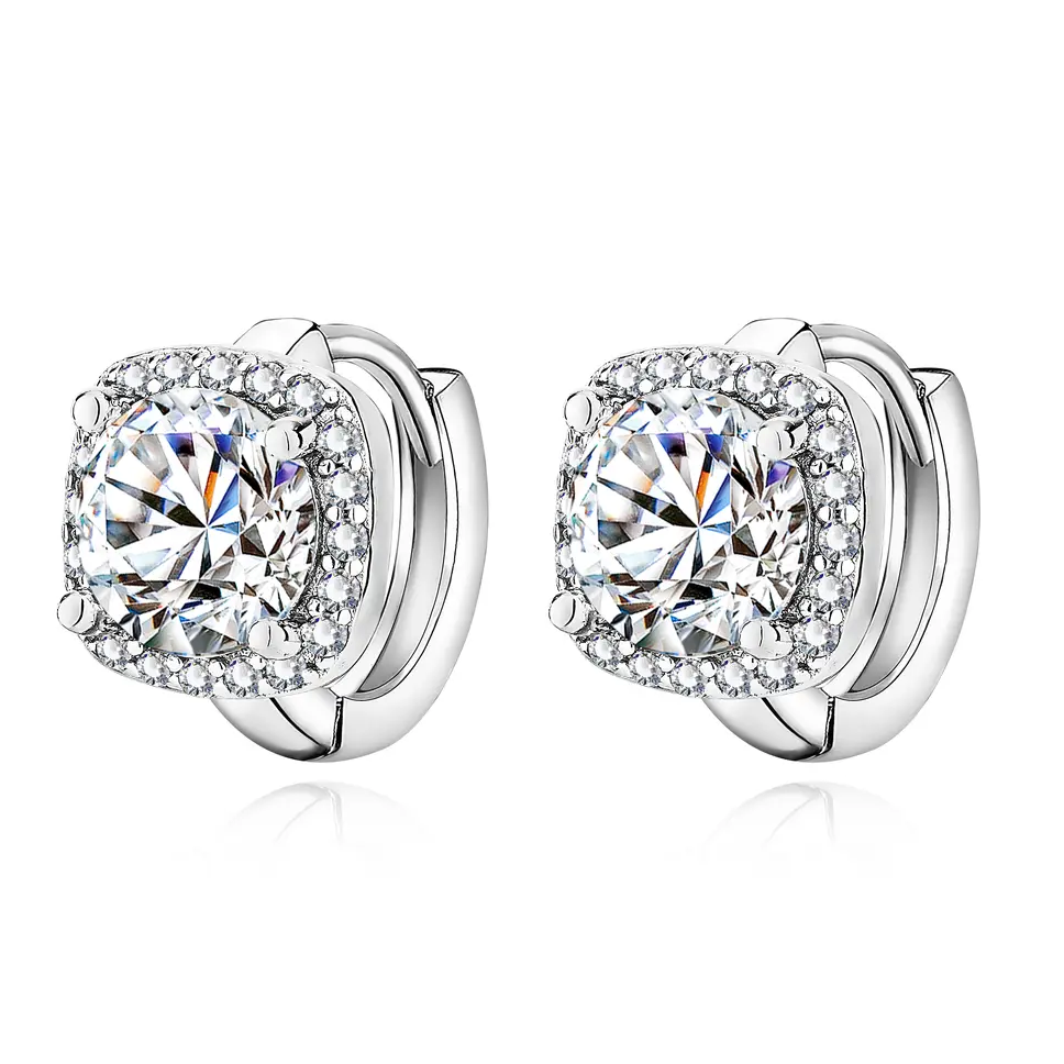 Boucles d'oreilles carrées Nadine en or