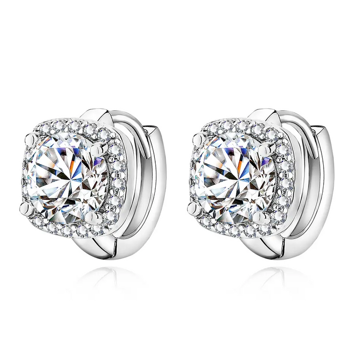 Boucles d'oreilles carrées Nadine en or