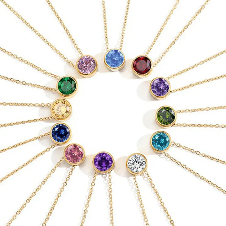 Collier Pierre de Naissance Lunaria Gemmara en Or