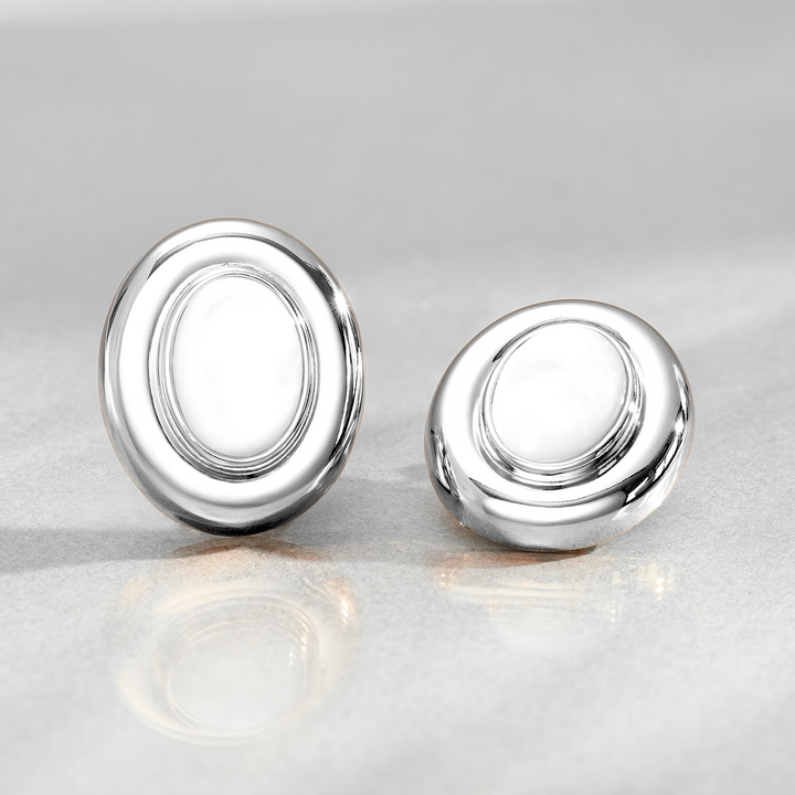Boucles d'oreilles en perles Giselle en argent