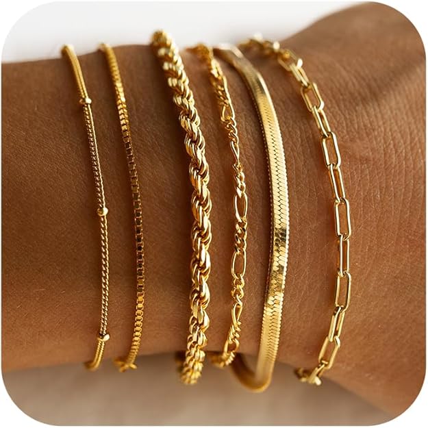 Ensemble de bracelets Isabella Vernetta Or