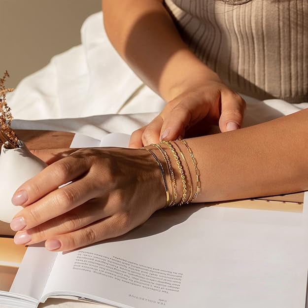 Ensemble de bracelets Isabella Vernetta Or