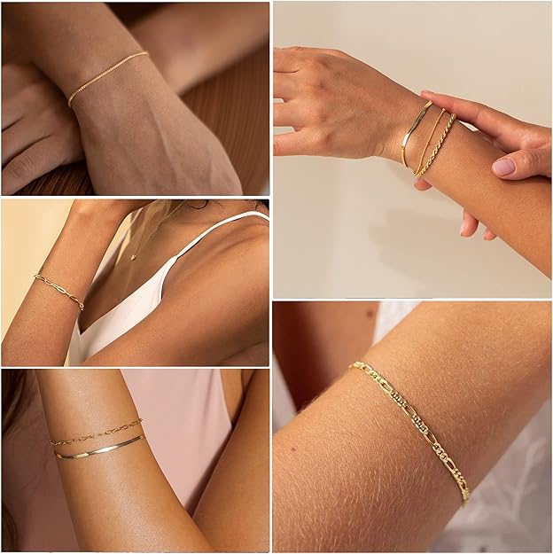 Ensemble de bracelets Isabella Vernetta Or