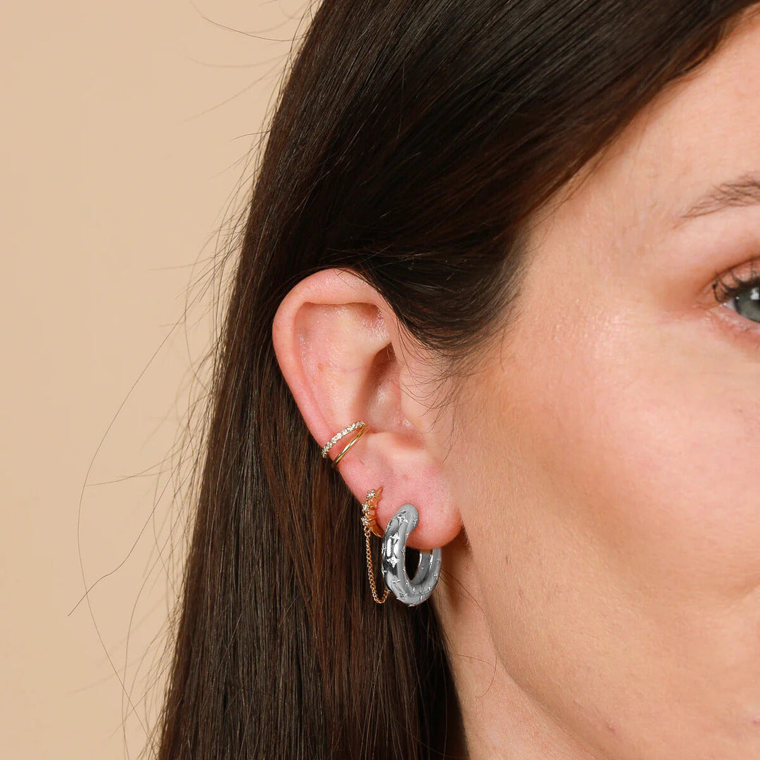 Boucles d'oreilles cosmic en argent