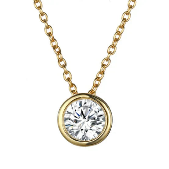 Collier Pierre de Naissance Lunaria Gemmara en Or