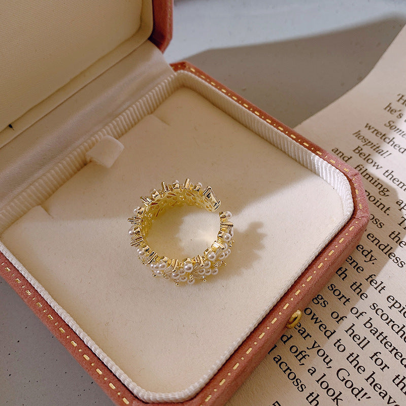 Bague en Perle de Luxe en Or