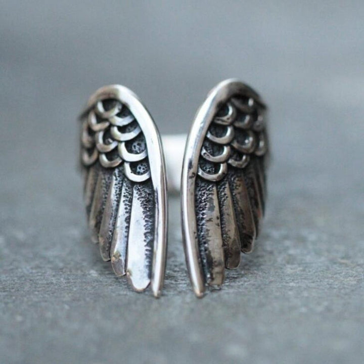 Bague Ange Ajustable en Argent Sterling 925 - Force et Élégance Intemporelles