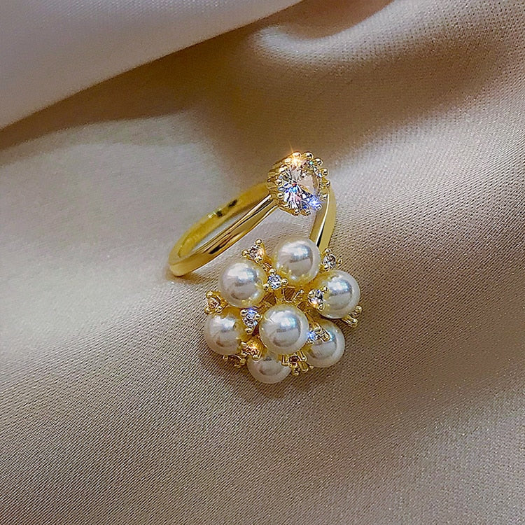 Bague en perles réglable