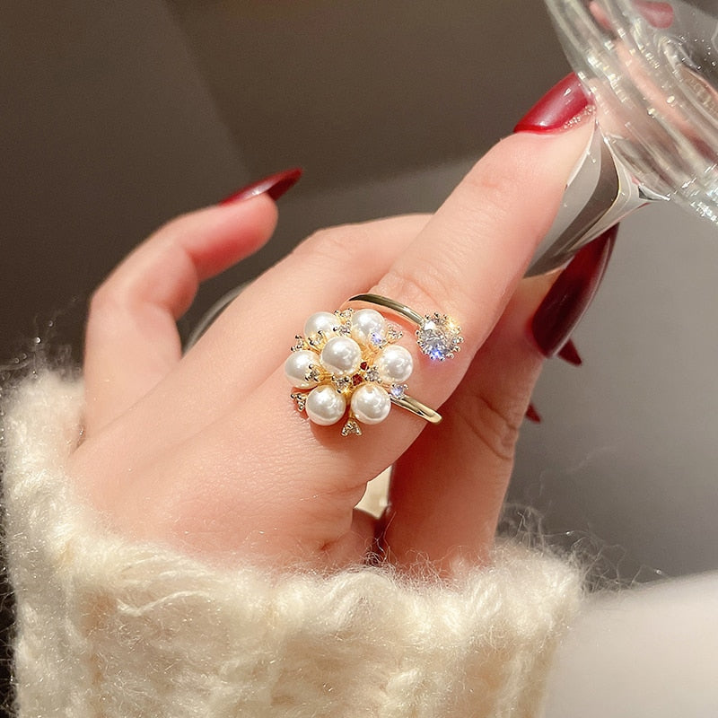 Bague en perles réglable