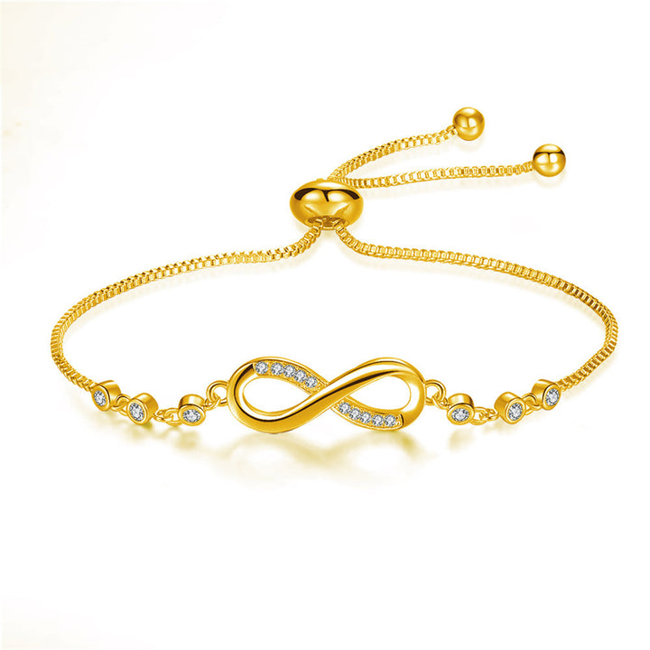 Bracelet Infinity en argent réglable