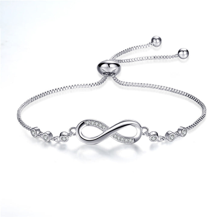 Bracelet Infinity en argent réglable