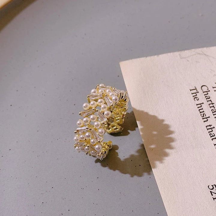 Bague en Perle de Luxe en Or