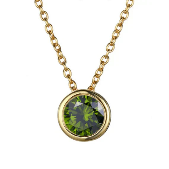 Collier Pierre de Naissance Lunaria Gemmara en Or