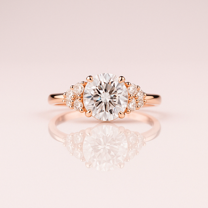 Hailley - Ovale et Demi-Lune en Or 17k