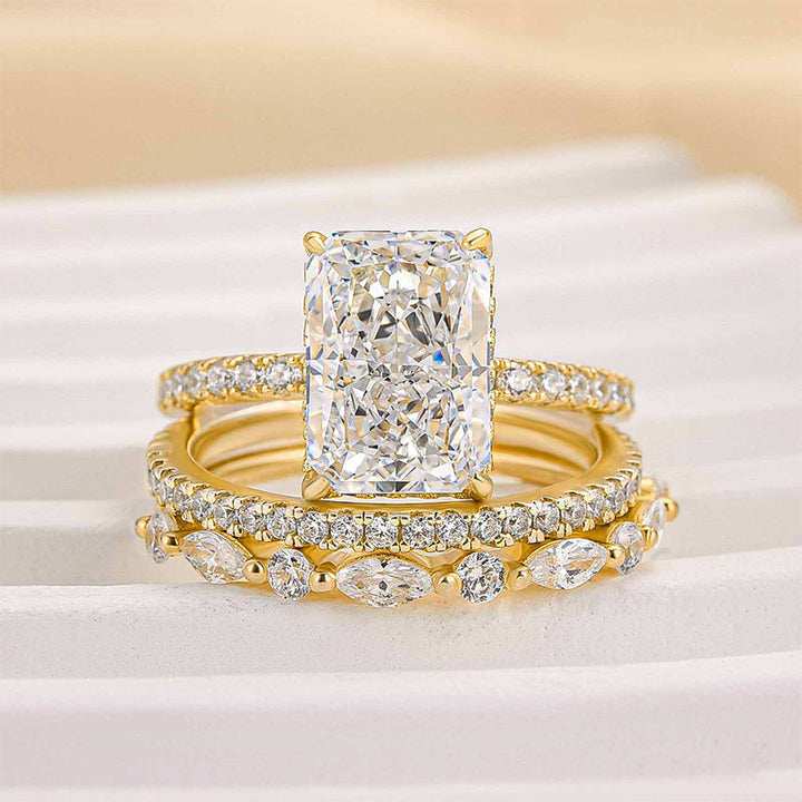 Ensemble de 3 bagues de mariage Jaily en argent