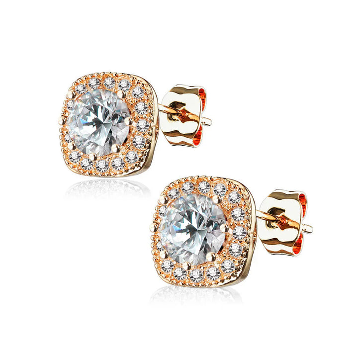 Boucle d'oreille Glennis Or rose