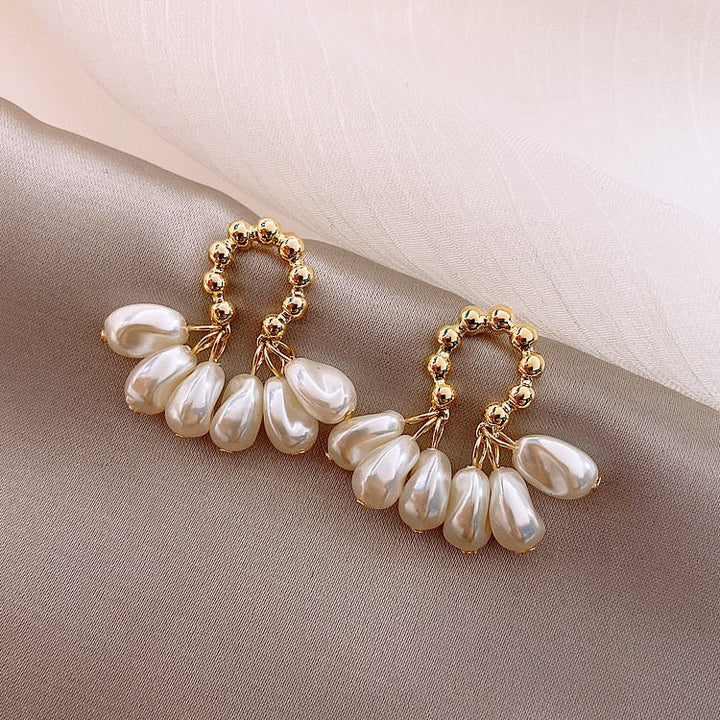 Boucles d'oreilles élégantes en perles baroques