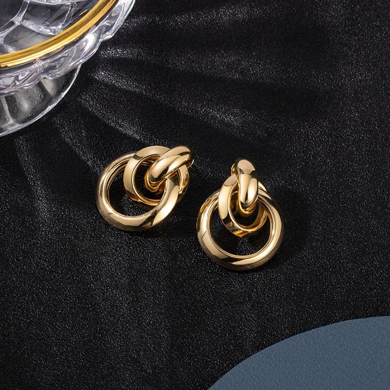 Boucles d'oreilles en or élégantes
