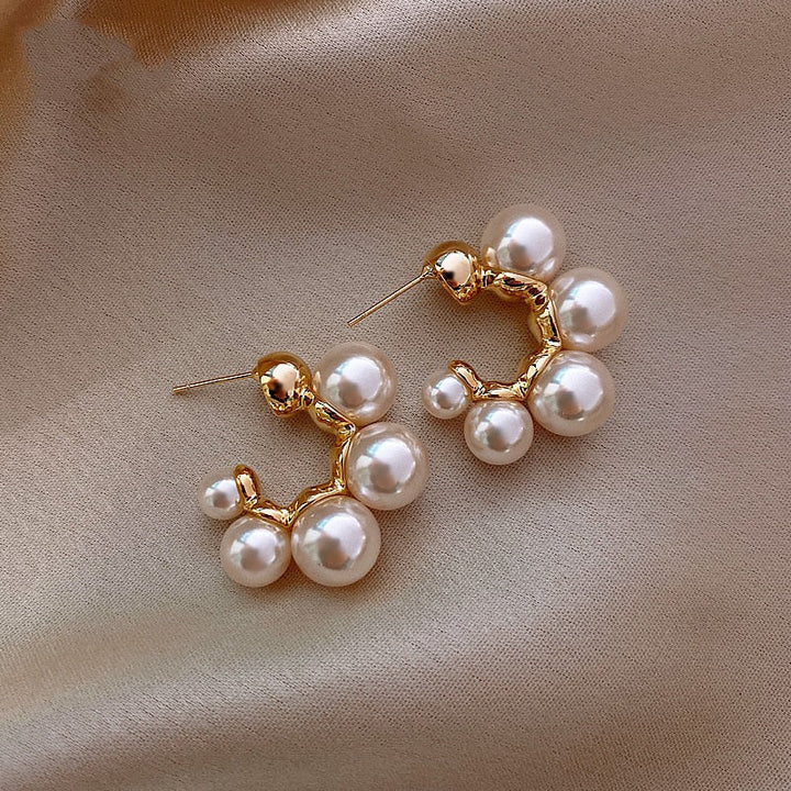 Boucles d'oreilles élégantes en perles faites main