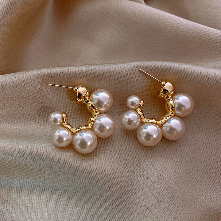 Boucles d'oreilles élégantes en perles faites main