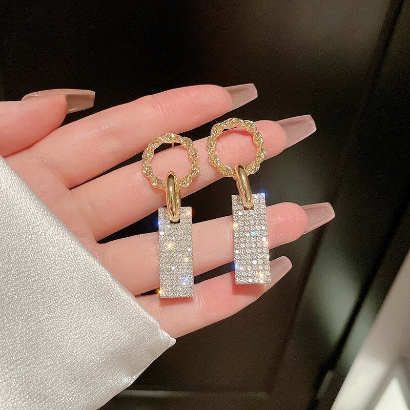 Boucles d'oreilles en zirconium en argent sterling