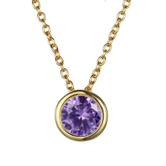 Collier Pierre de Naissance Lunaria Gemmara en Or