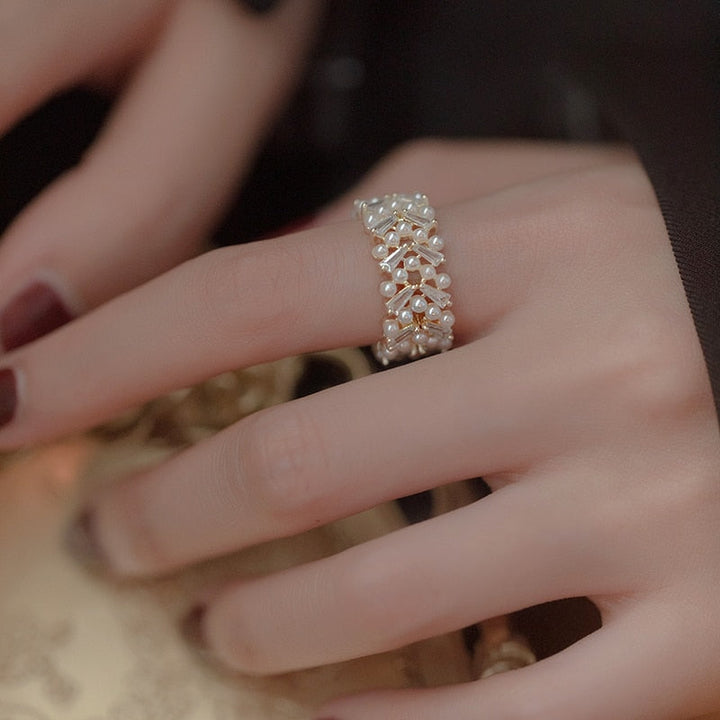 Bague en Perle de Luxe en Or