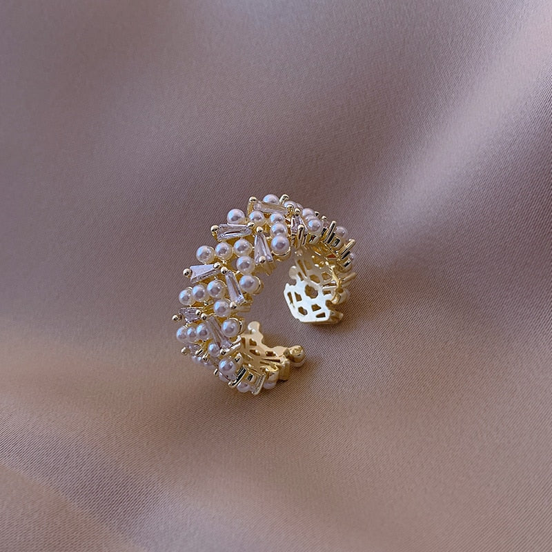 Bague en Perle de Luxe en Or