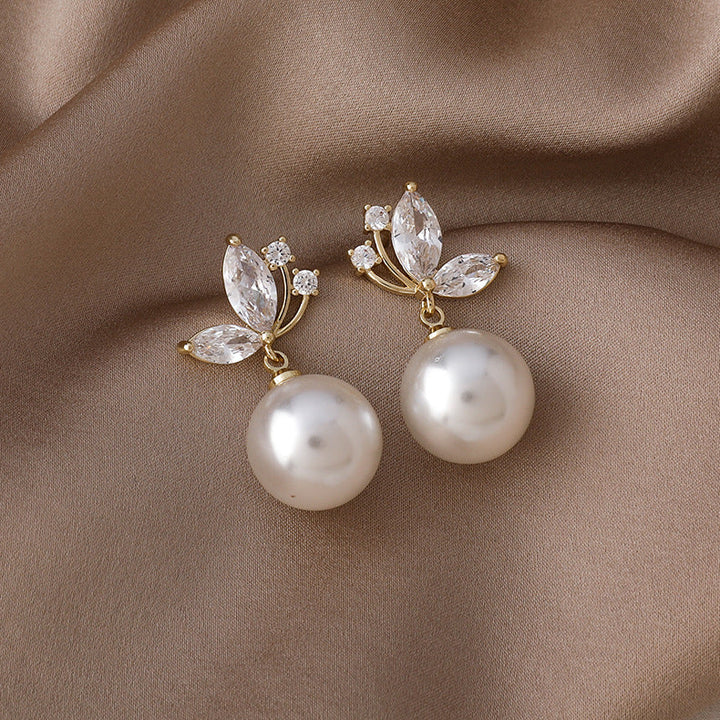 Boucles d'oreilles en cristal de perle exotique