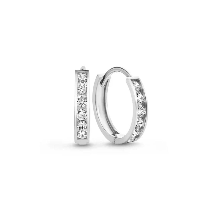 Ensemble de boucles d'oreilles en pierre Dara Brillane en argent
