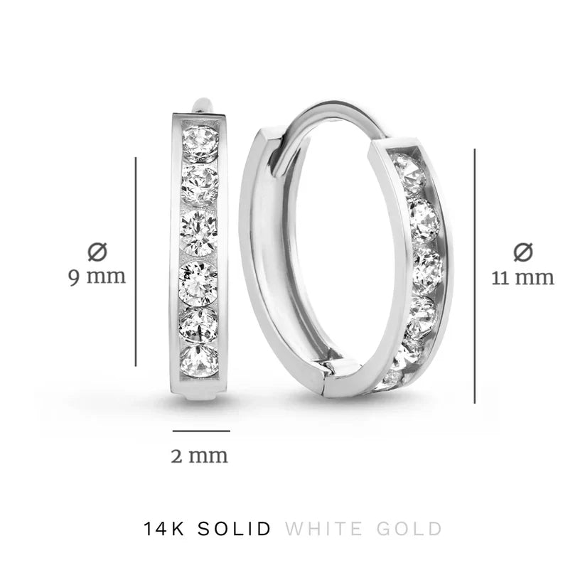 Ensemble de boucles d'oreilles en pierre Dara Brillane en argent