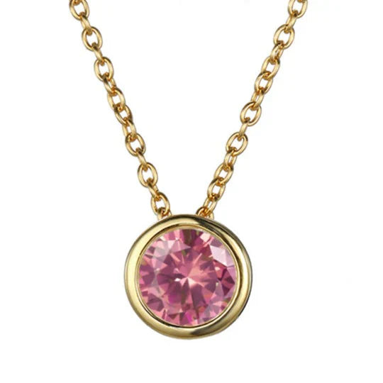 Collier Pierre de Naissance Lunaria Gemmara en Or