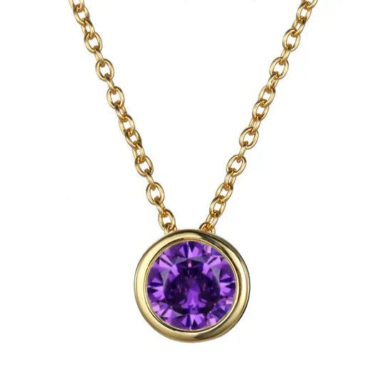 Collier Pierre de Naissance Lunaria Gemmara en Or