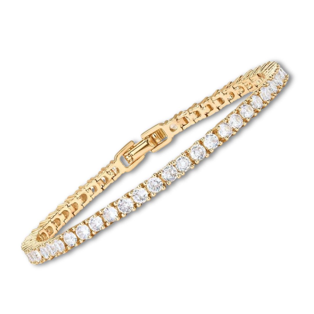 Bracelet tennis en moissanite argenté