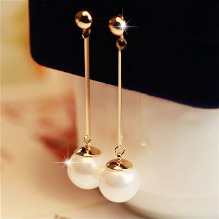 Boucles d'oreilles en Perles de Luxe avec Glands et Tablier de Mains