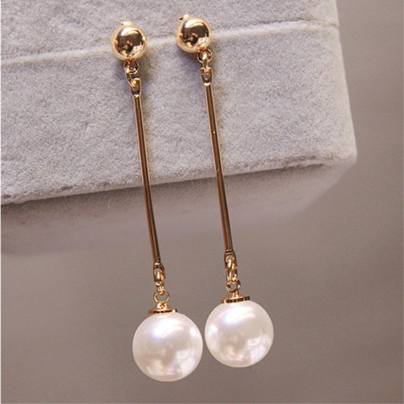 Boucles d'oreilles en Perles de Luxe avec Glands et Tablier de Mains