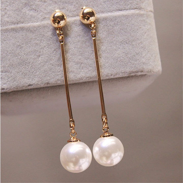 Boucles d'oreilles en Perles de Luxe avec Glands et Tablier de Mains