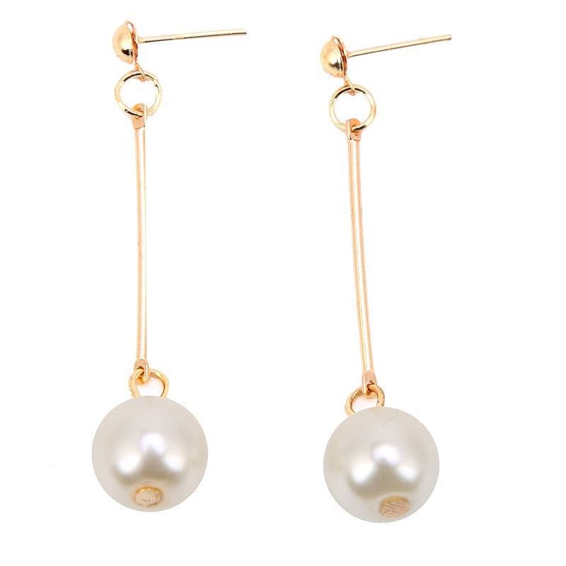 Boucles d'oreilles en Perles de Luxe avec Glands et Tablier de Mains