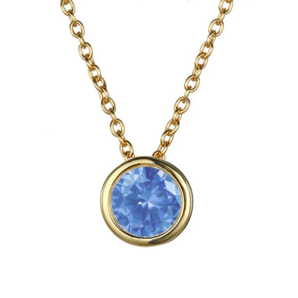 Collier Pierre de Naissance Lunaria Gemmara en Or