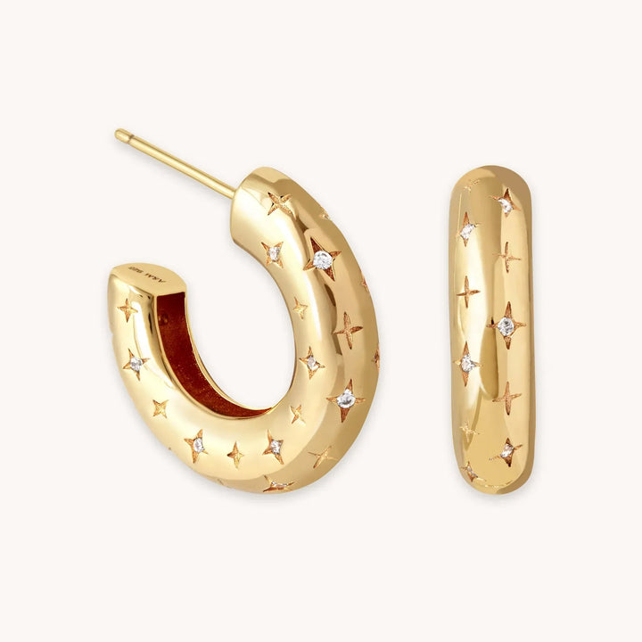 Boucles d'oreilles cosmic en argent