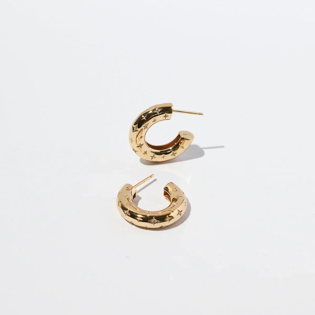 Boucles d'oreilles cosmic en argent