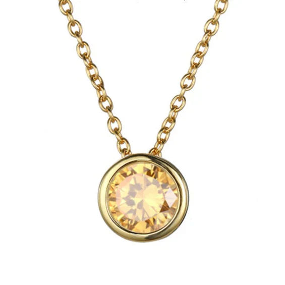Collier Pierre de Naissance Lunaria Gemmara en Or