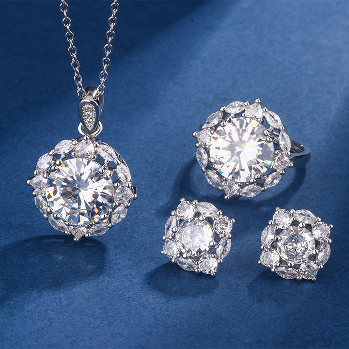 Parure de bijoux en argent