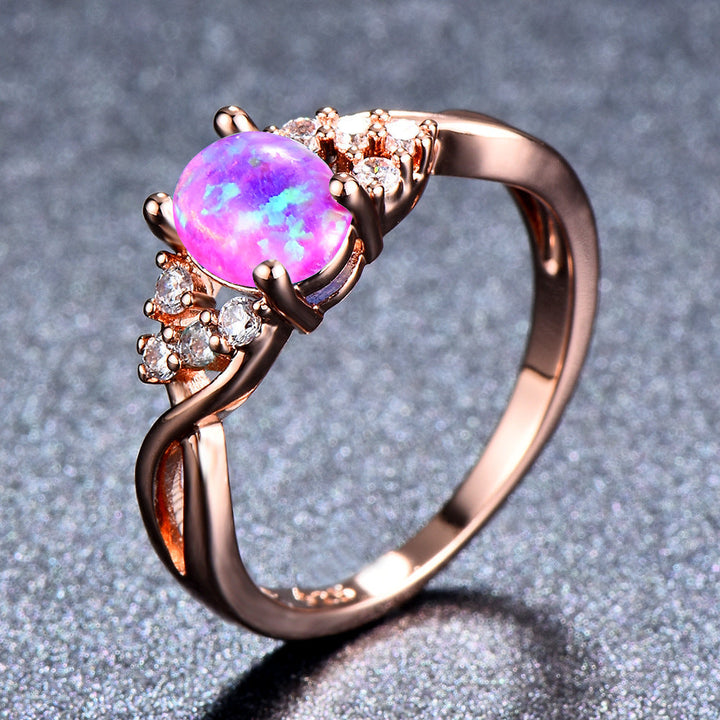 Bague Sylva Moonhart Or Rose Blanc