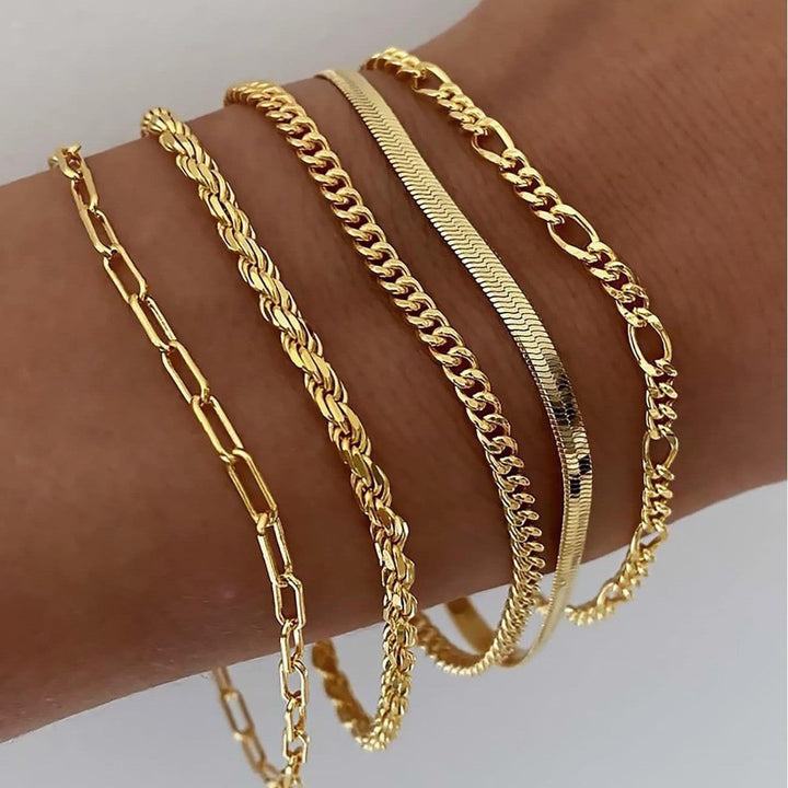 Ensemble de bracelets Ellis Renner en or