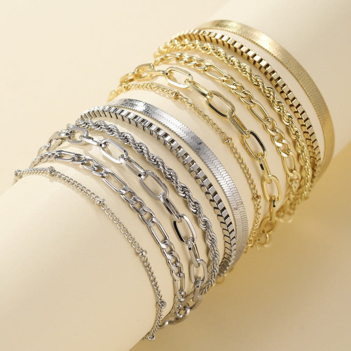 Ensemble de bracelets Ellis Renner en or