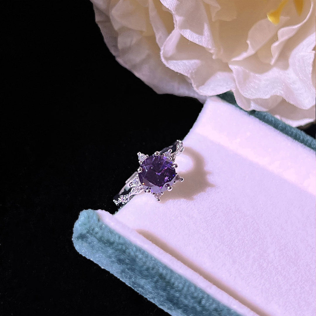 Ensemble de bijoux Manifa en argent violet