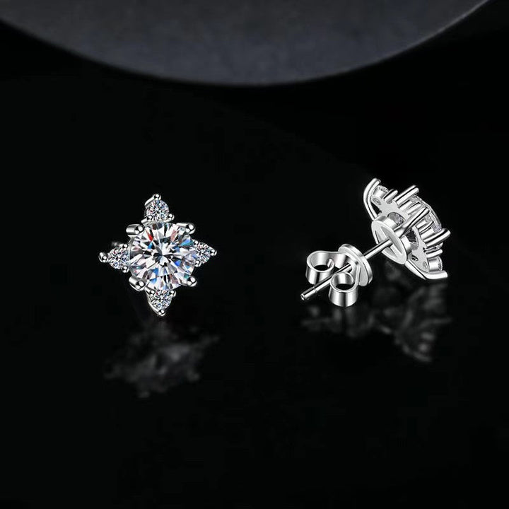 Boucles d'oreilles fleurs Aurélie en argent