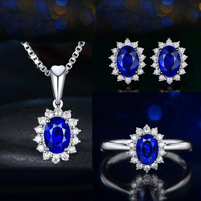 Ensemble de bijoux en argent jaune